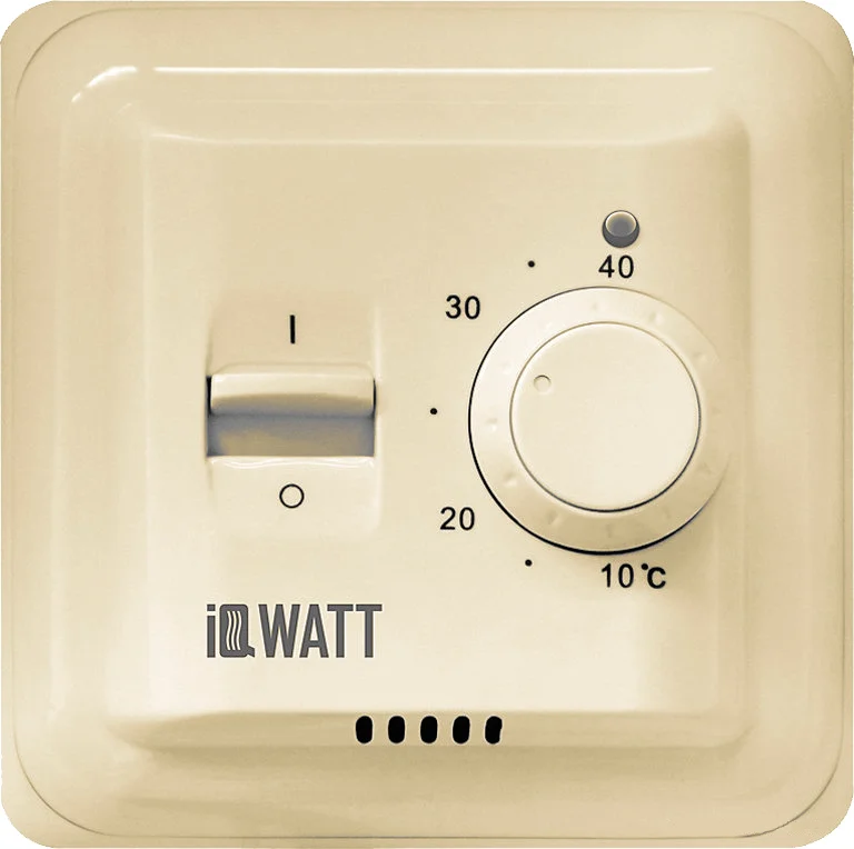 Терморегулятор IQ Watt Thermostat M слоновая кость от магазина ЛесКонПром.ру