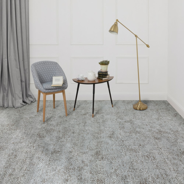 Ковролин TRENDY 5462A кремовый-серый 4 м от магазина ЛесКонПром.ру