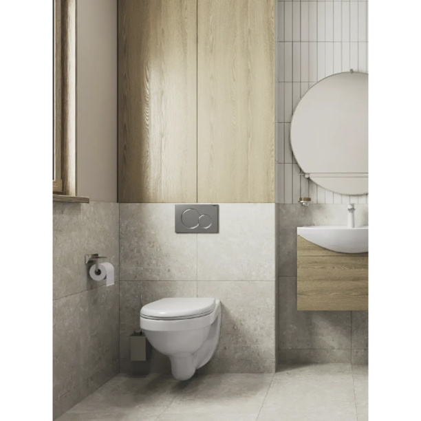 Инсталляция Culto Брайес с унитазом, сиденьем, кнопкой хром от магазина ЛесКонПром.ру