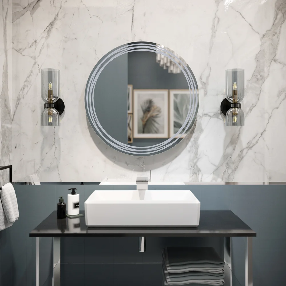 Зеркало круглое DIWO Муром 77 с подсветкой от магазина ЛесКонПром.ру