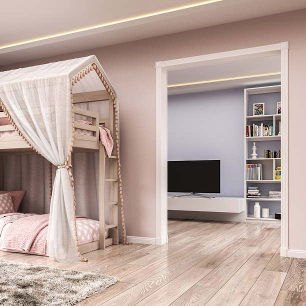 Арка ламинированная Квадро малая Белая от магазина ЛесКонПром.ру