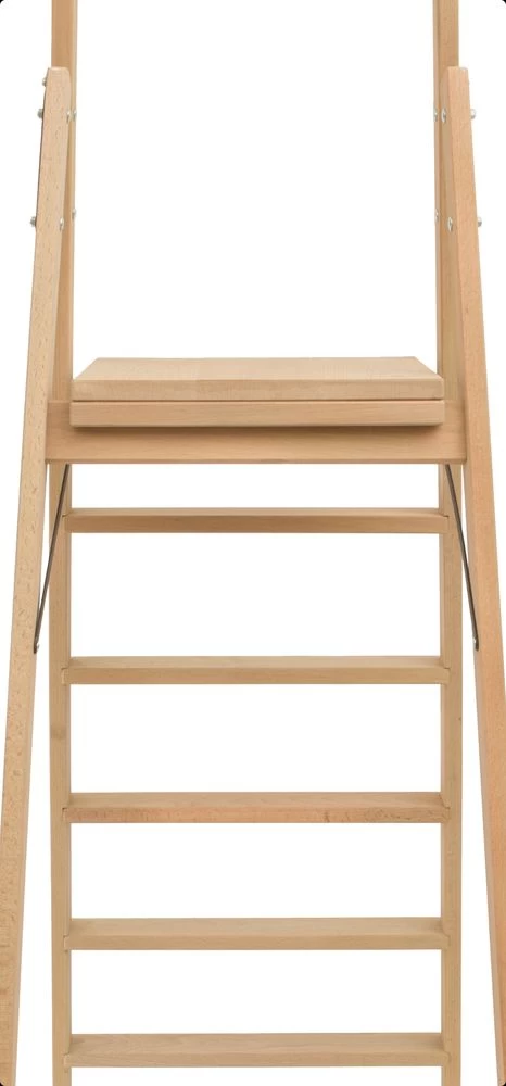 Стремянка деревянная односторонняя со ступенями Hoz-Block Электрик 6 ступеней (арт. СДЭ-6) от магазина ЛесКонПром.ру