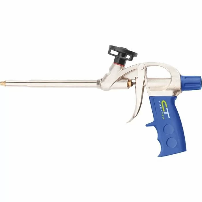 Пистолет СИБРТЕХ 88671 для монтажной пены усиленный от магазина ЛесКонПром.ру
