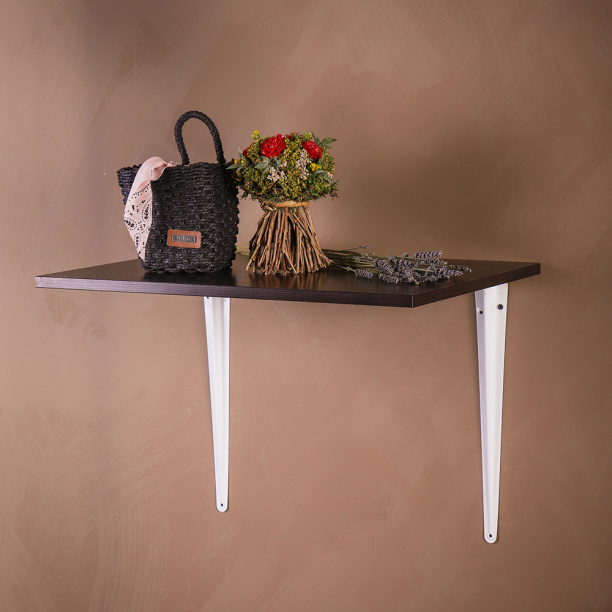 Кронштейн Практик 400х350 мм белый от магазина ЛесКонПром.ру