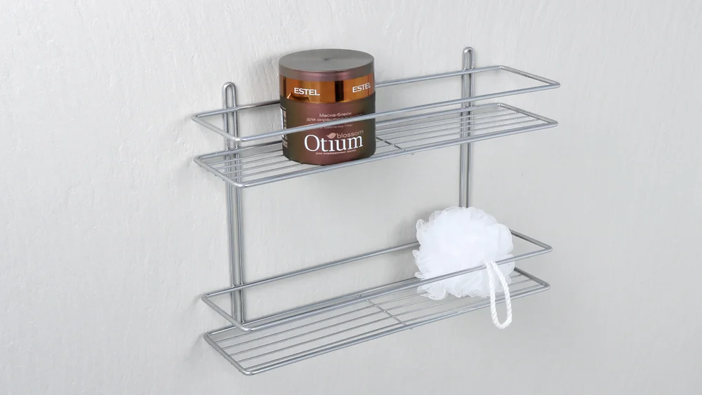 Полка Fixsen FX-730-2 прямая, хром от магазина ЛесКонПром.ру