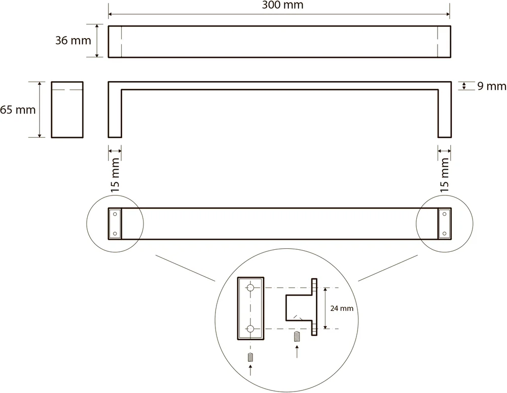 Полотенцедержатель Bemeta Gamma 145804012 от магазина ЛесКонПром.ру
