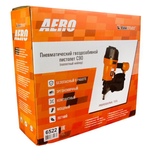 Нейлер пневматический AERO C90 барабанный от магазина ЛесКонПром.ру