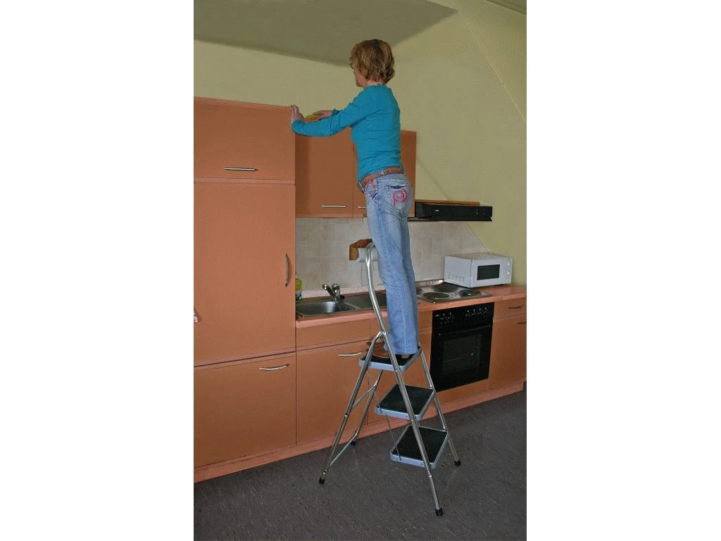 Стремянка стальная Krause Toppy XL 3 ступени (арт. 130877) от магазина ЛесКонПром.ру