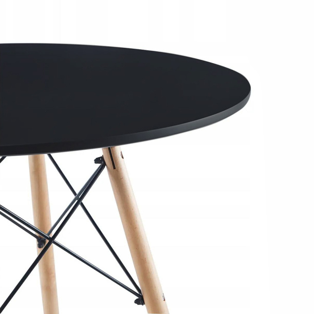 Стол кухонный KITRO d80 см черный от магазина ЛесКонПром.ру