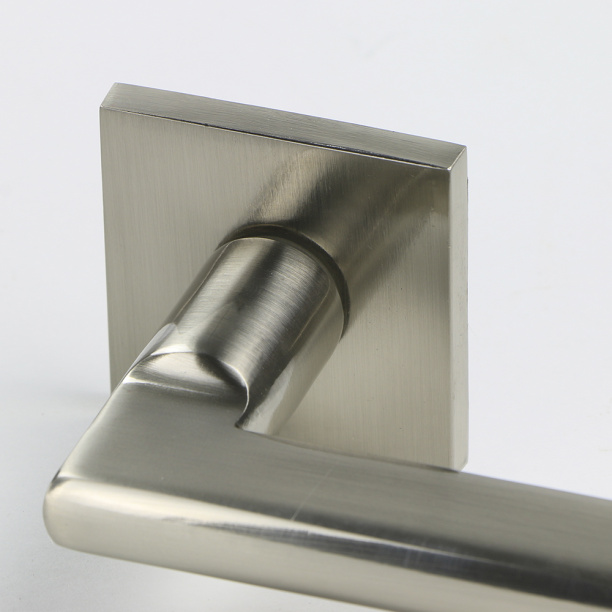 Ручки дверные NEODECO L063 никель от магазина ЛесКонПром.ру