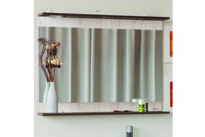 Зеркало с полкой Sanflor Толедо 80353236 от магазина ЛесКонПром.ру