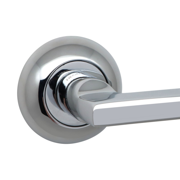 Ручки дверные NEODECO Jungle ES хром от магазина ЛесКонПром.ру