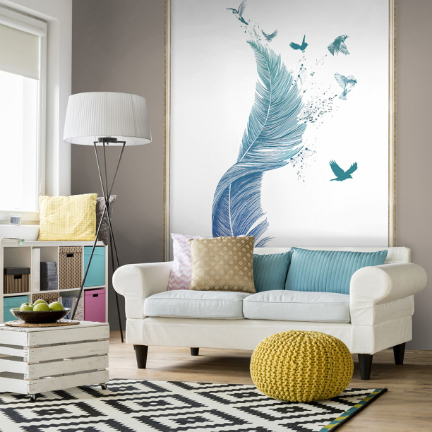 Фотообои флизелиновые Перо Flizetto 200х270 см от магазина ЛесКонПром.ру