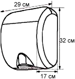 Сушилка для рук Merida Turbo Jet EIB102 от магазина ЛесКонПром.ру