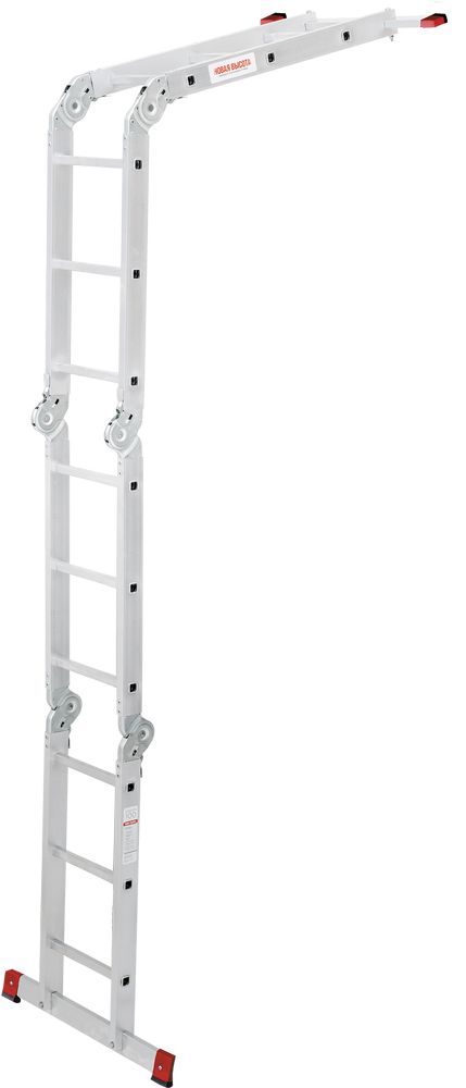 Алюминиевая четырехсекционная лестница-трансформер 400 мм NV1323 НОВАЯ ВЫСОТА 4Х3 арт.1323403 от магазина ЛесКонПром.ру