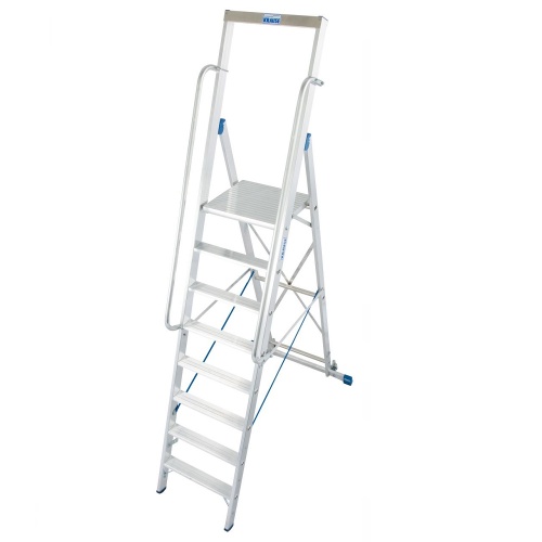 Стремянка алюминиевая Krause Stabilo с большой площадкой 8 ступеней (арт. 127785) от магазина ЛесКонПром.ру