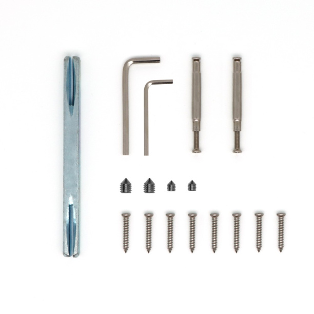 Ручки дверные NEODECO Waterfall EN графит от магазина ЛесКонПром.ру