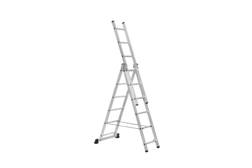 Алюминиевая трехсекционная лестница SCALA 3*6  арт. SC 3006 от магазина ЛесКонПром.ру