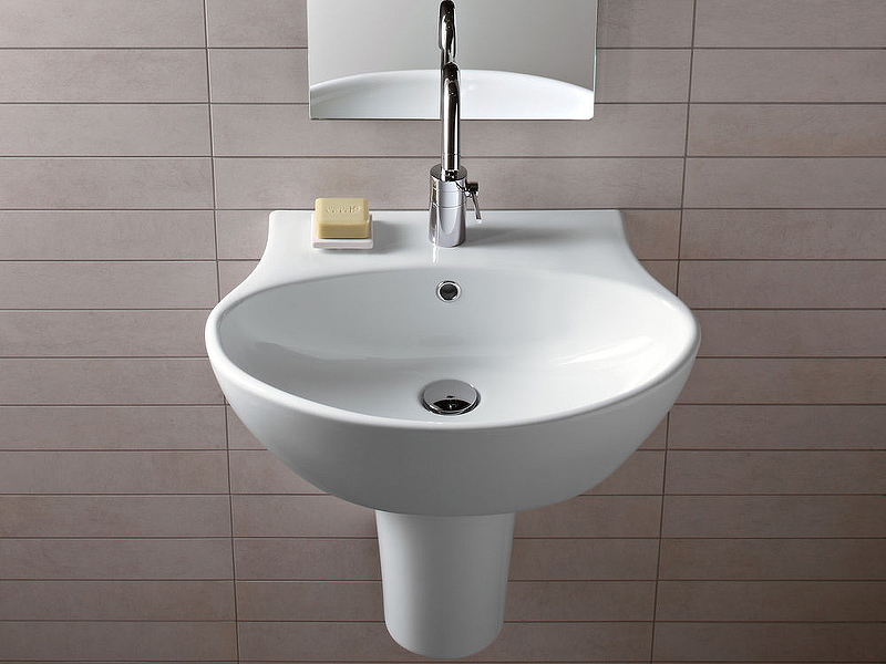 Раковина Hatria Nido 62 Y0R401 Белая от магазина ЛесКонПром.ру