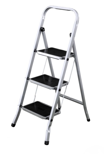 Стремянка  стальная  с широкими PERILLA CLASS PLUS 3 ступени (арт.123303) от магазина ЛесКонПром.ру