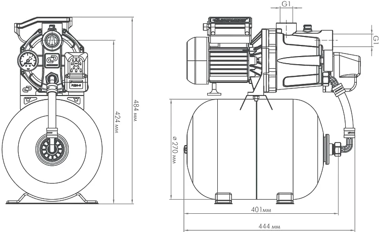 Насосная станция Джилекс Джамбо 55/35 П-18 от магазина ЛесКонПром.ру