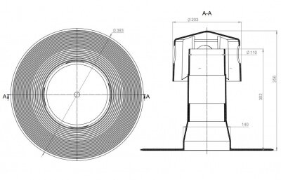Аэратор кровельный FACHMANN А110Y от магазина ЛесКонПром.ру