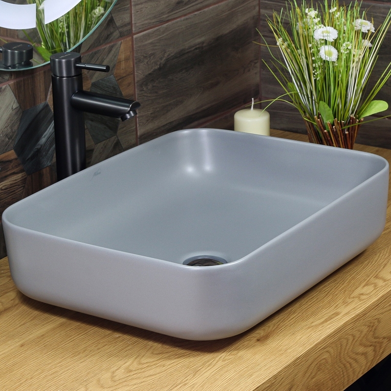 Раковина-чаша Melana 46 MLN-320353MG Серая матовая от магазина ЛесКонПром.ру