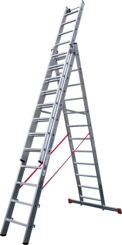 Лестница алюминиевая трехсекционная индустриальнаяНовая Высота 3x12 арт. 5230312 от магазина ЛесКонПром.ру