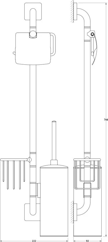 Стойка Ellux Avantgarde AVA 078 от магазина ЛесКонПром.ру