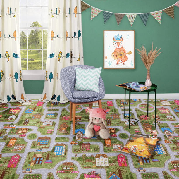 Ковролин Дороги зеленый 3 м от магазина ЛесКонПром.ру