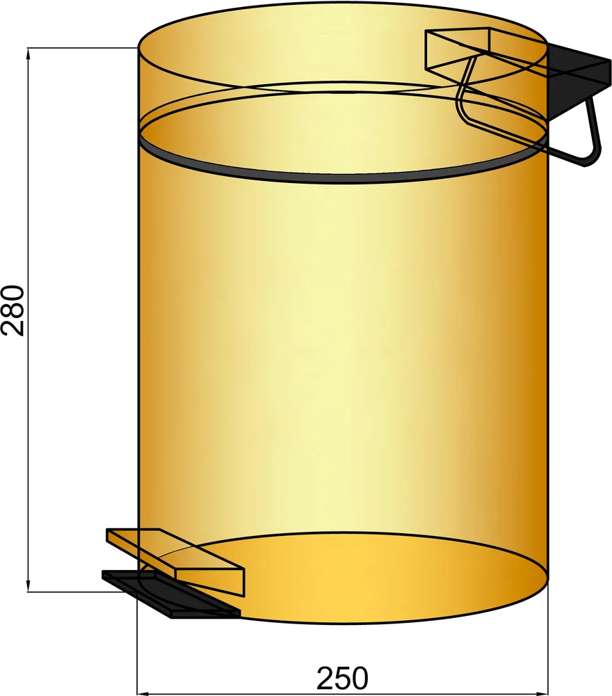 Мусорное ведро Boheme Medici 10630 от магазина ЛесКонПром.ру