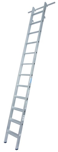 Лестница алюминиевая односекционная KRAUSE STABILO 12 ступ, две пары крюков от магазина ЛесКонПром.ру