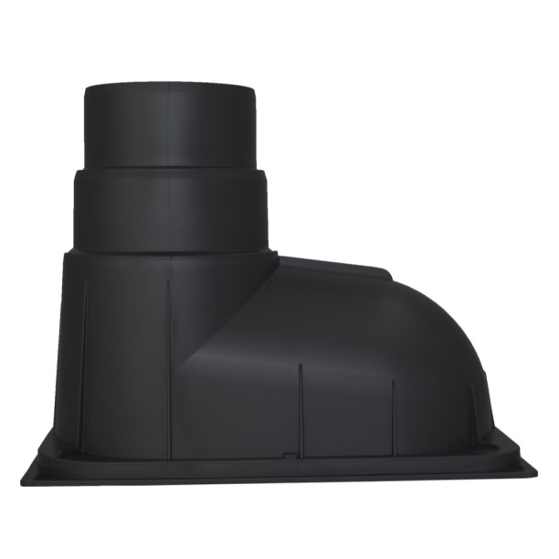 Ливнеприёмник под водосточную трубу Ecoteck черный от магазина ЛесКонПром.ру