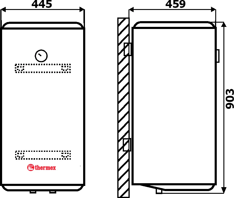 Накопительный водонагреватель Thermex Thermo 100 V электрический от магазина ЛесКонПром.ру