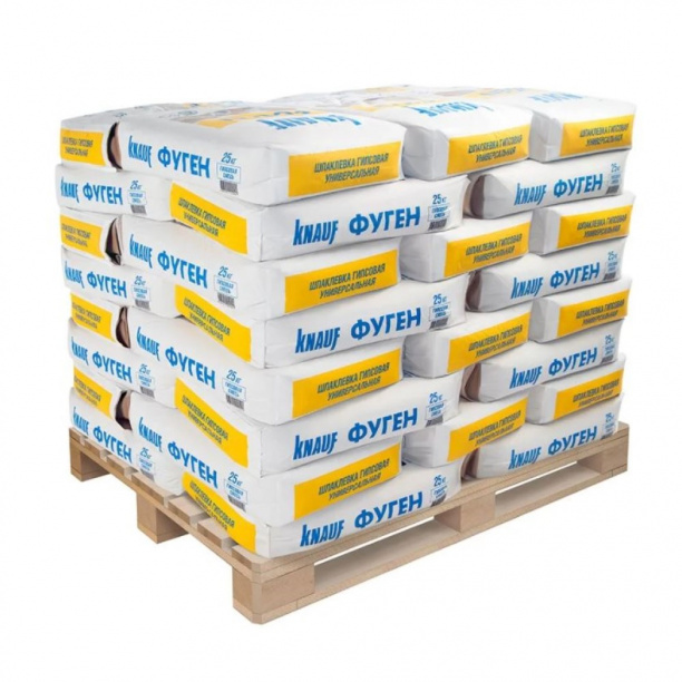 Гипсовая шпаклевка КНАУФ Фуген 25 кг от магазина ЛесКонПром.ру
