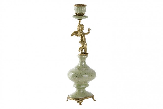 Подсвечник на 1 свечу Ангел 80450833 от магазина ЛесКонПром.ру