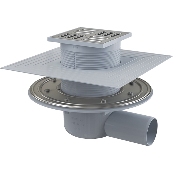 Душевой трап Alcaplast APV1324 с решеткой Хром от магазина ЛесКонПром.ру