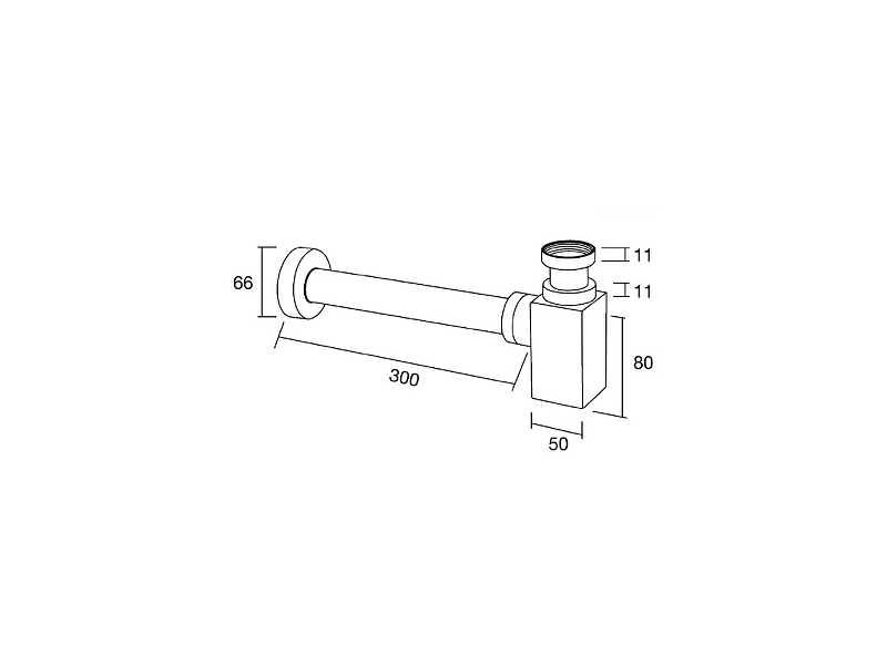 Сифон для раковины Margaroli 240CR Хром от магазина ЛесКонПром.ру
