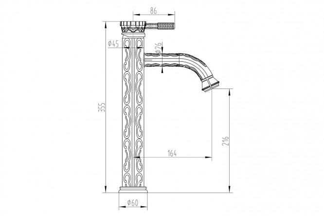 Смеситель MILACIO Villena 80358719 от магазина ЛесКонПром.ру
