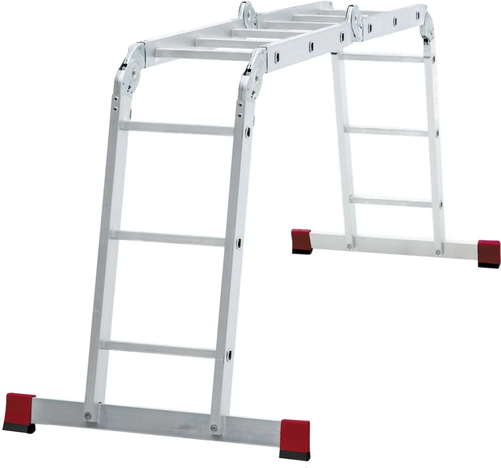 Алюминиевая четырехсекционная лестница-трансформер 400 мм NV1323 НОВАЯ ВЫСОТА 4Х5 арт.1323405 от магазина ЛесКонПром.ру
