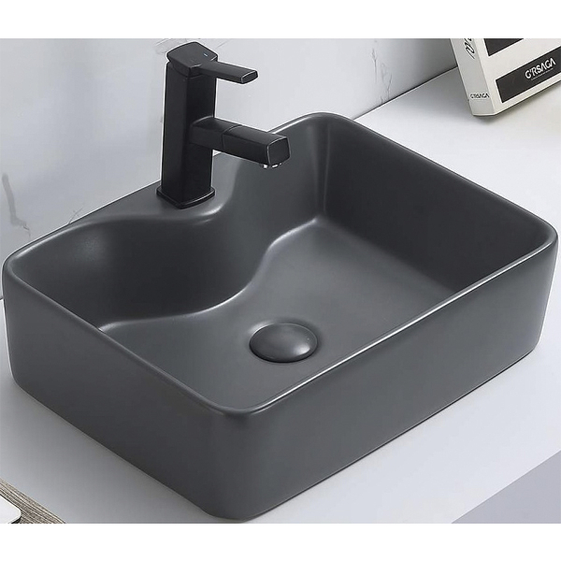 Раковина-чаша CeramaLux 48 7291MDH-2 Серая от магазина ЛесКонПром.ру