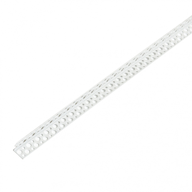 Уголок защитный перфорированный ПВХ 25x25x3000 мм от магазина ЛесКонПром.ру