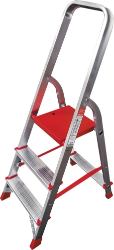 Стремянка алюминиевая профессиональная Новая Высота 3 ступени (арт. 3110103) от магазина ЛесКонПром.ру