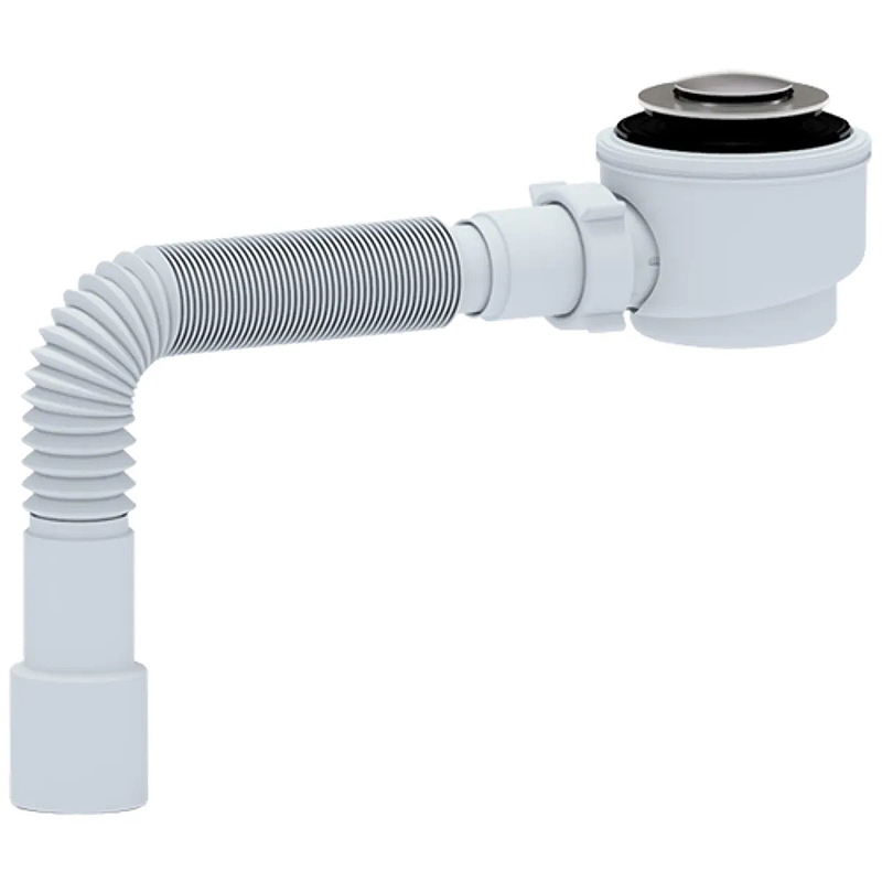 Сифон для душевого поддона Анипласт E415CL Хром от магазина ЛесКонПром.ру