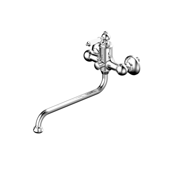 Смеситель для ванны CULTO Antique длинный излив хром от магазина ЛесКонПром.ру