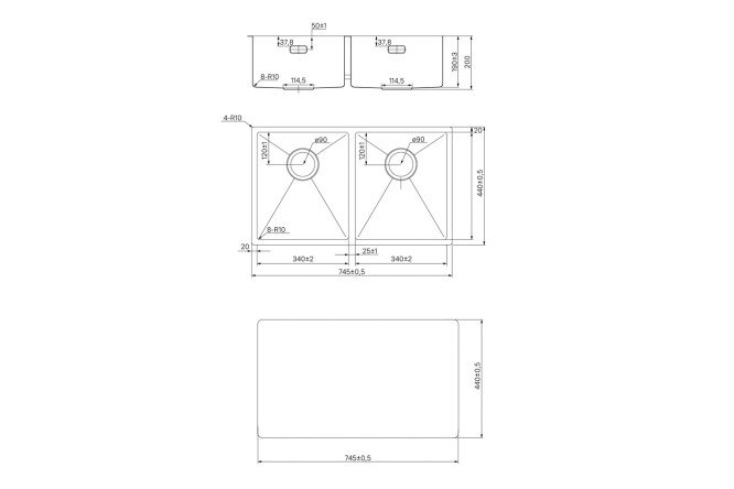 Мойка врезная IDDIS Edifice 80550589 от магазина ЛесКонПром.ру
