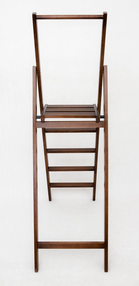 Стремянка деревянная Hoz-Block Батя 5 ступеней Венге (арт. СДБ-5В) от магазина ЛесКонПром.ру