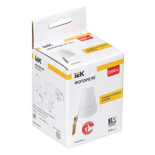 Фотореле IEK 2200 ВА от магазина ЛесКонПром.ру