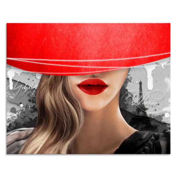 Канвас 40х50 см Губы от магазина ЛесКонПром.ру