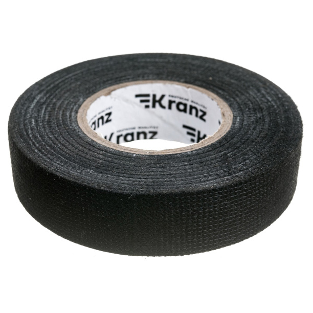 Изолента автомобильная KRANZ флис 0,3х19 мм 15 м от магазина ЛесКонПром.ру